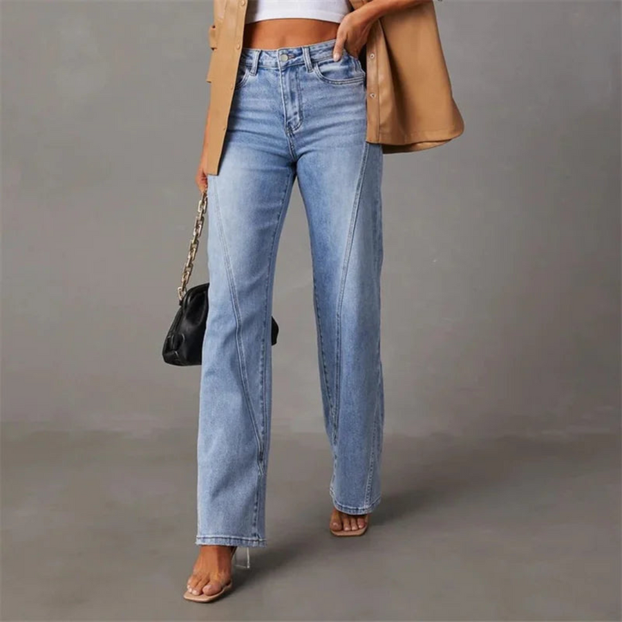 Carina | Jeans Anchos Con Cintura Alta